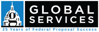 Global Services 25th year Logo with white border