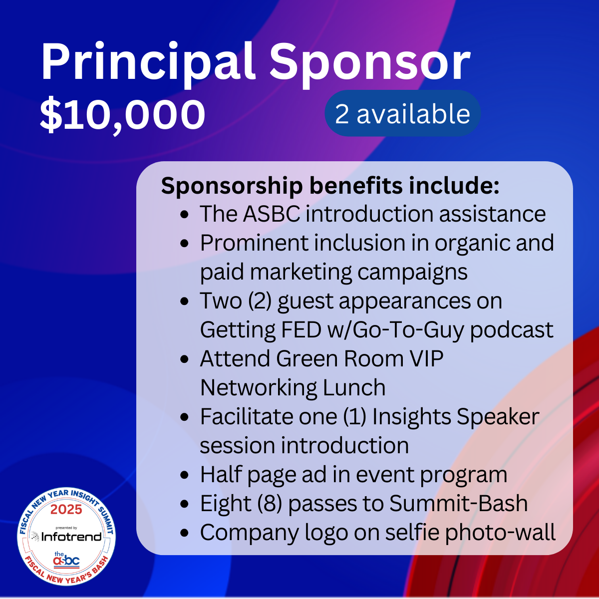2025 FYI Summit and Bash Presenting Sponsor